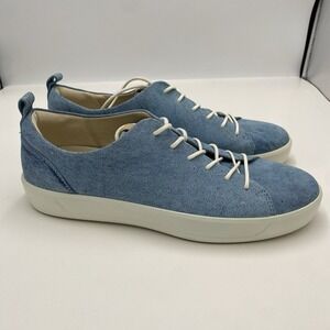 Ecco Women's Soft 8‎ Lace Sneakers Indigo Blue Size 9 Read